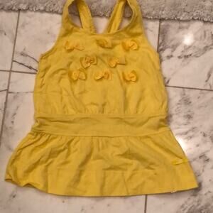 Lili Gaufrette sunny yellow drop waist dress worn1